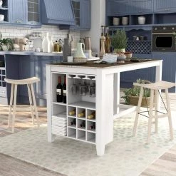 Martin White Weathered Oak Counter Height Dining Table by Furniture of America 8 Martin White Weathered Oak Counter Height Dining Table by Furniture of America -Furniture of America Sales Store white and weathered oak furniture of america kitchen dining tables idf 3156pt c3 1000