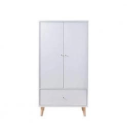 Satonia III White Armoire with 2-Door Cabinet and Drawer (60.25 in. H x 31.25 in. W x 20.75 in. D) by Furniture of America