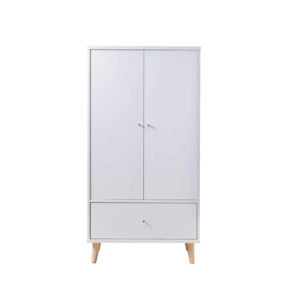 Satonia III White Armoire with 2-Door Cabinet and Drawer (60.25 in. H x 31.25 in. W x 20.75 in. D) by Furniture of America 1 Satonia III White Armoire with 2-Door Cabinet and Drawer (60.25 in. H x 31.25 in. W x 20.75 in. D) by Furniture of America