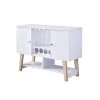 Nico 4-Bottle White Wine Cabinet by Furniture of America