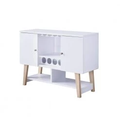 Nico 4-Bottle White Wine Cabinet by Furniture of America