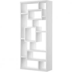Elaina 71 in. White 11-shelf Standard Cube Bookcase by Furniture of America 13 Elaina 71 in. White 11-shelf Standard Cube Bookcase by Furniture of America -Furniture of America Sales Store white furniture of america bookcases bookshelves 26001wh 31 1000