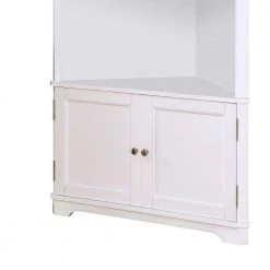 Parkyr 50 in. White Wood 2-Shelf Accent Corner Bookcase by Furniture of America 9 Parkyr 50 in. White Wood 2-Shelf Accent Corner Bookcase by Furniture of America -Furniture of America Sales Store white furniture of america bookcases bookshelves idf ac807wh 4f 1000