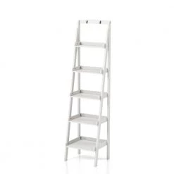 Nicole 70.87 in. White Wood 5-shelf Ladder Bookcase with Open Back by Furniture of America 10 Nicole 70.87 in. White Wood 5-shelf Ladder Bookcase with Open Back by Furniture of America -Furniture of America Sales Store white furniture of america bookcases bookshelves idf ac808wh 1f 1000