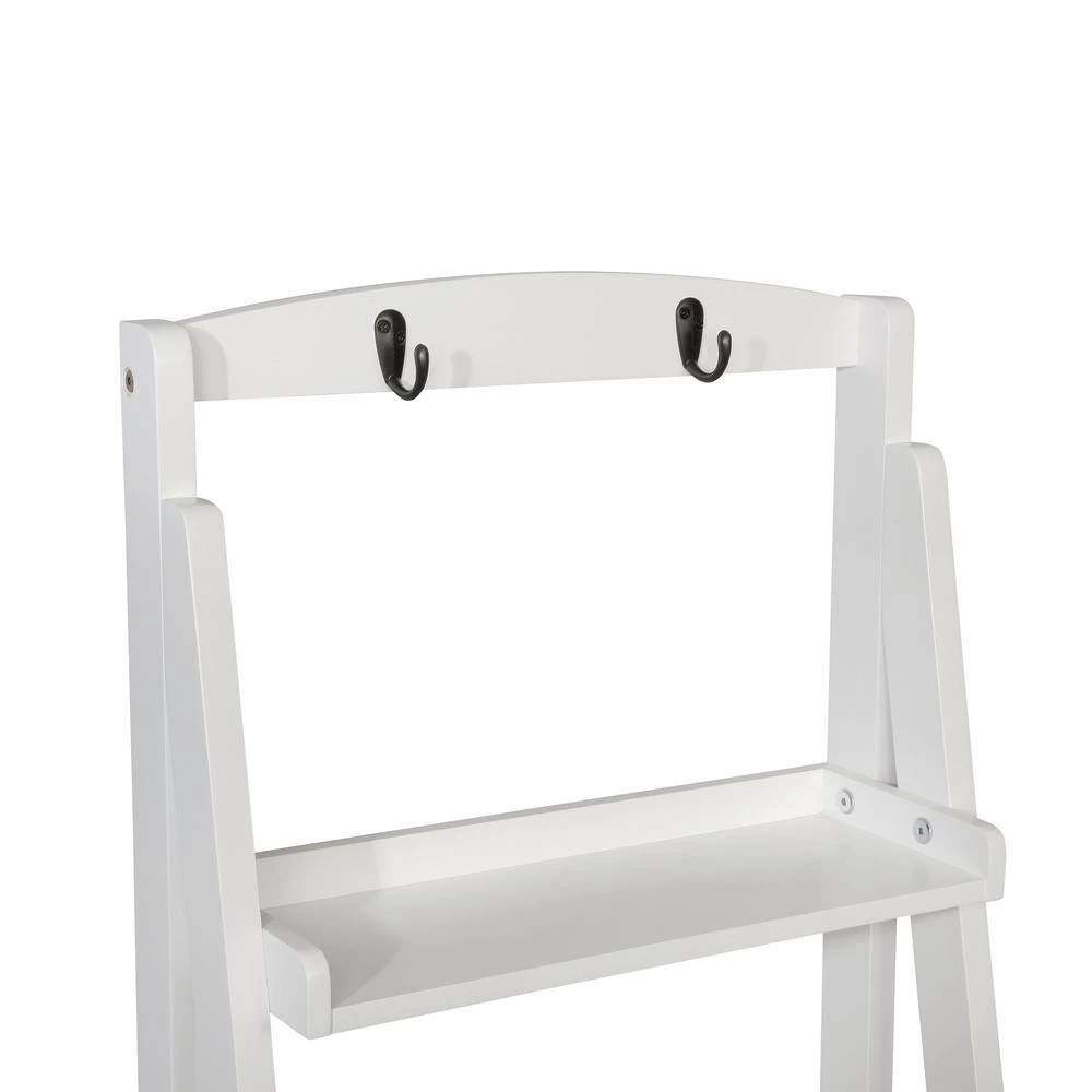 Nicole 70.87 in. White Wood 5-shelf Ladder Bookcase with Open Back by Furniture of America 7 Nicole 70.87 in. White Wood 5-shelf Ladder Bookcase with Open Back by Furniture of America - Image 7