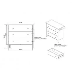 London 3-Drawer White Chest of Drawers 29 in. H x 34 in. W x 21 in. D by Furniture of America 16 London 3-Drawer White Chest of Drawers 29 in. H x 34 in. W x 21 in. D by Furniture of America -Furniture of America Sales Store white furniture of america chest of drawers fgi 18604c2 s 4f 1000