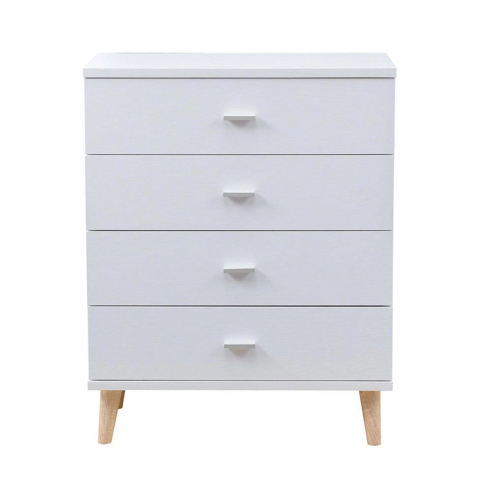 Cordero III 4-Drawer White Chest of Drawers (39.25 in. H x 31.25 in. W x 15.5 in. D) by Furniture of America 5 Cordero III 4-Drawer White Chest of Drawers (39.25 in. H x 31.25 in. W x 15.5 in. D) by Furniture of America - Image 5