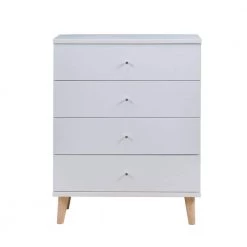 Cordero 4-Drawer White Chest of Drawers (39.25 in. H x 31.25 in. W x 15 in. D) by Furniture of America