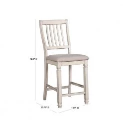 Ely White Cushioned Counter Height Dining Chair (Set of 2) by Furniture of America 6 Ely White Cushioned Counter Height Dining Chair (Set of 2) by Furniture of America -Furniture of America Sales Store white furniture of america dining chairs idf 3194pc 40 1000