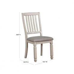 Ely White Cushioned Dining Side Chair (Set of 2) by Furniture of America 7 Ely White Cushioned Dining Side Chair (Set of 2) by Furniture of America -Furniture of America Sales Store white furniture of america dining chairs idf 3194sc 40 1000