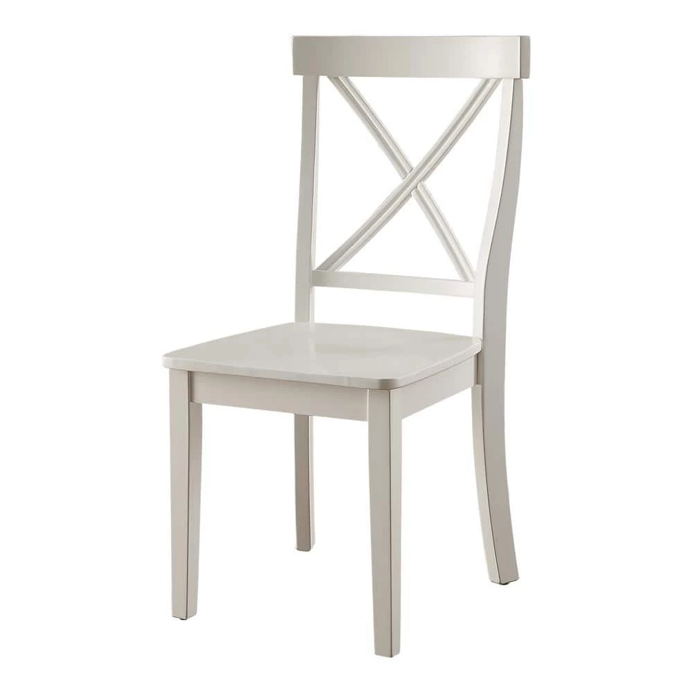 Tatine White Wood Dining Side Chair (Set of 2) by Furniture of America 1 Tatine White Wood Dining Side Chair (Set of 2) by Furniture of America
