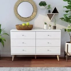 Fort Ordan III 6-Drawer White Dresser (29.5 in. H x 47 in. W x 15.5 in. D) by Furniture of America 13 Fort Ordan III 6-Drawer White Dresser (29.5 in. H x 47 in. W x 15.5 in. D) by Furniture of America -Furniture of America Sales Store white furniture of america dressers idi y1904c 31 1000