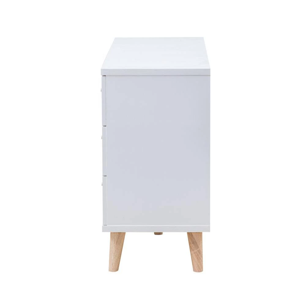 Fort Ordan III 6-Drawer White Dresser (29.5 in. H x 47 in. W x 15.5 in. D) by Furniture of America 5 Fort Ordan III 6-Drawer White Dresser (29.5 in. H x 47 in. W x 15.5 in. D) by Furniture of America - Image 5