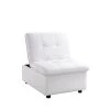 Houdanya White Futon Chair by Furniture of America