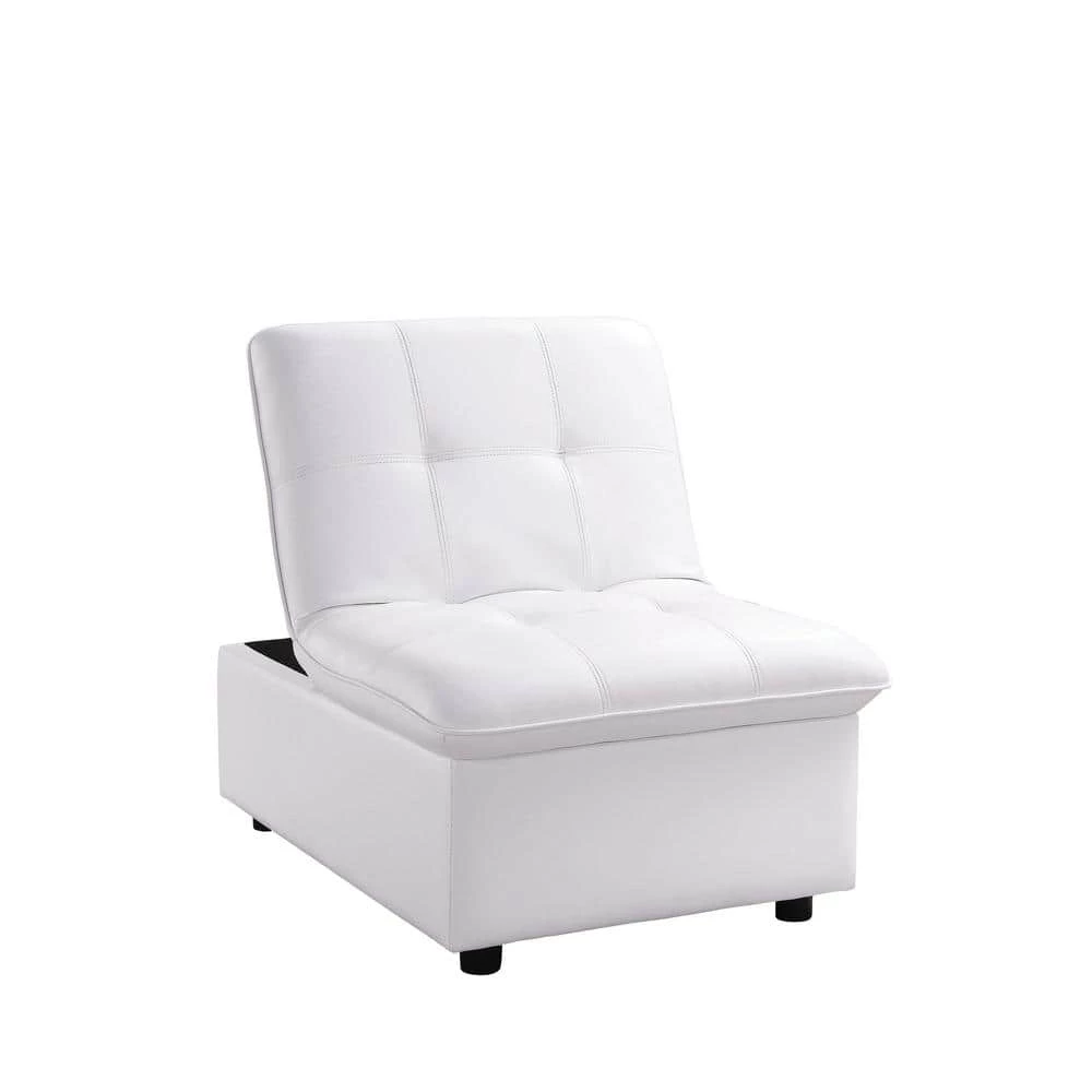 Houdanya White Futon Chair by Furniture of America 1 Houdanya White Futon Chair by Furniture of America