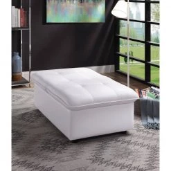 Houdanya White Futon Chair by Furniture of America 7 Houdanya White Futon Chair by Furniture of America -Furniture of America Sales Store white furniture of america futons idf ac546wh c3 1000