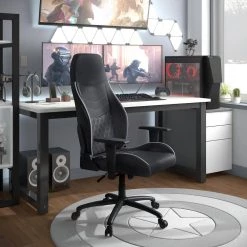 Sem Ergonomic White PU Leather Gaming Chair with Diamond Stitching by Furniture of America -Furniture of America Sales Store white furniture of america gaming chairs idf 6050 wh 66 1000