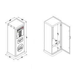 Ashlan White Armoire with 3-Hook (59 in. H X 22 in. W X 20 in. D) by Furniture of America -Furniture of America Sales Store white furniture of america kids dressers idf ac6261wh 76 1000
