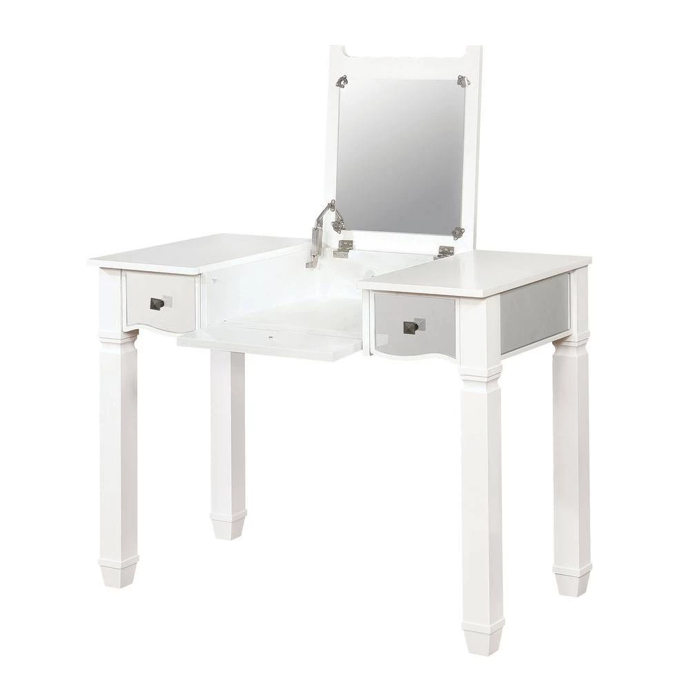 Gabbina 2-Piece White Vanity Set by Furniture of America 5 Gabbina 2-Piece White Vanity Set by Furniture of America - Image 5
