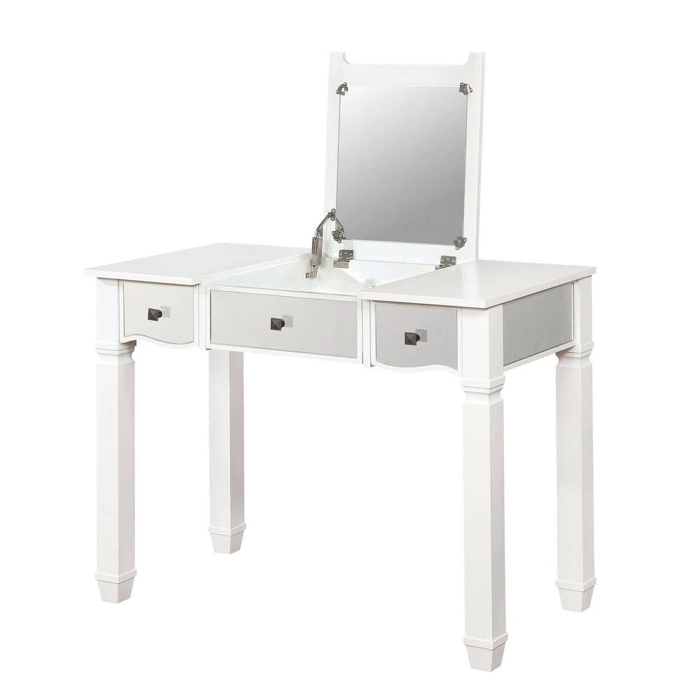 Gabbina 2-Piece White Vanity Set by Furniture of America 2 Gabbina 2-Piece White Vanity Set by Furniture of America - Image 2