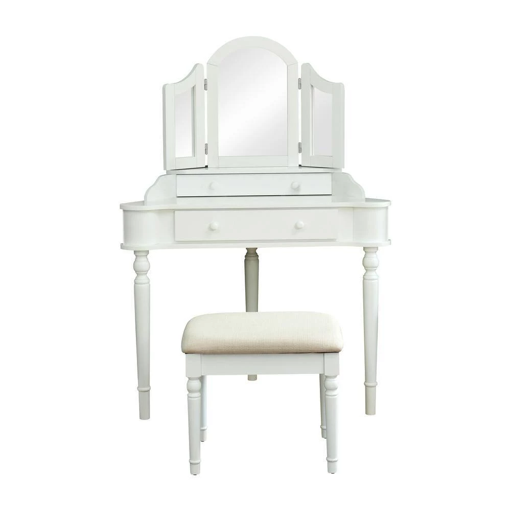 Kelly 3-Piece White Vanity Set by Furniture of America 3 Kelly 3-Piece White Vanity Set by Furniture of America - Image 3