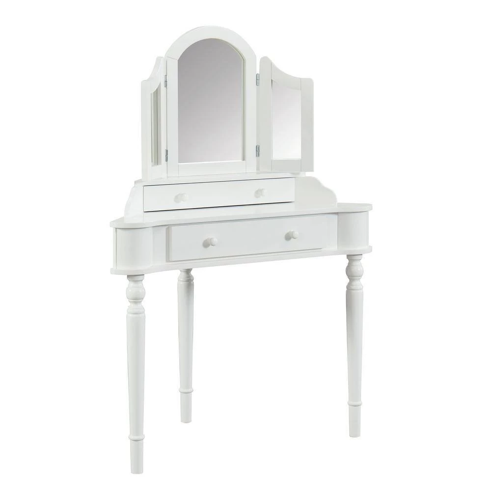 Kelly 3-Piece White Vanity Set by Furniture of America 2 Kelly 3-Piece White Vanity Set by Furniture of America - Image 2