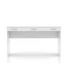 Crossroads White Vanity Table with 3-Drawer 36 in. H x 64 in. W x 17 in. D by Furniture of America