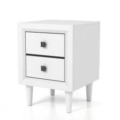 Guthrie 2-Drawer White Nightstand by Furniture of America -Furniture of America Sales Store white furniture of america nightstands idf ac326wh n 4f 1000