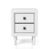 Guthrie 2-Drawer White Nightstand by Furniture of America