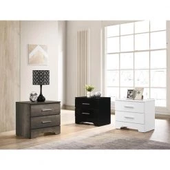 Honel 2-Drawer White Nightstand by Furniture of America -Furniture of America Sales Store white furniture of america nightstands idf ac327wh 31 1000