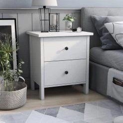 Sakinaw 2-Drawer White Nightstand (21.26 in. H X 18.9 in. W X 15.45 in. D) by Furniture of America 16 Sakinaw 2-Drawer White Nightstand (21.26 in. H X 18.9 in. W X 15.45 in. D) by Furniture of America -Furniture of America Sales Store white furniture of america nightstands ynj 2064c2 s 44 1000