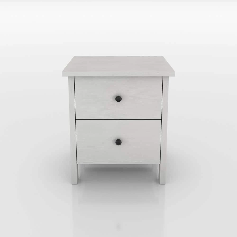 Sakinaw 2-Drawer White Nightstand (21.26 in. H X 18.9 in. W X 15.45 in. D) by Furniture of America 1 Sakinaw 2-Drawer White Nightstand (21.26 in. H X 18.9 in. W X 15.45 in. D) by Furniture of America