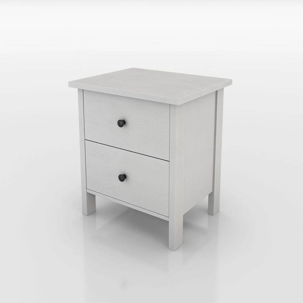 Sakinaw 2-Drawer White Nightstand (21.26 in. H X 18.9 in. W X 15.45 in. D) by Furniture of America 4 Sakinaw 2-Drawer White Nightstand (21.26 in. H X 18.9 in. W X 15.45 in. D) by Furniture of America - Image 4