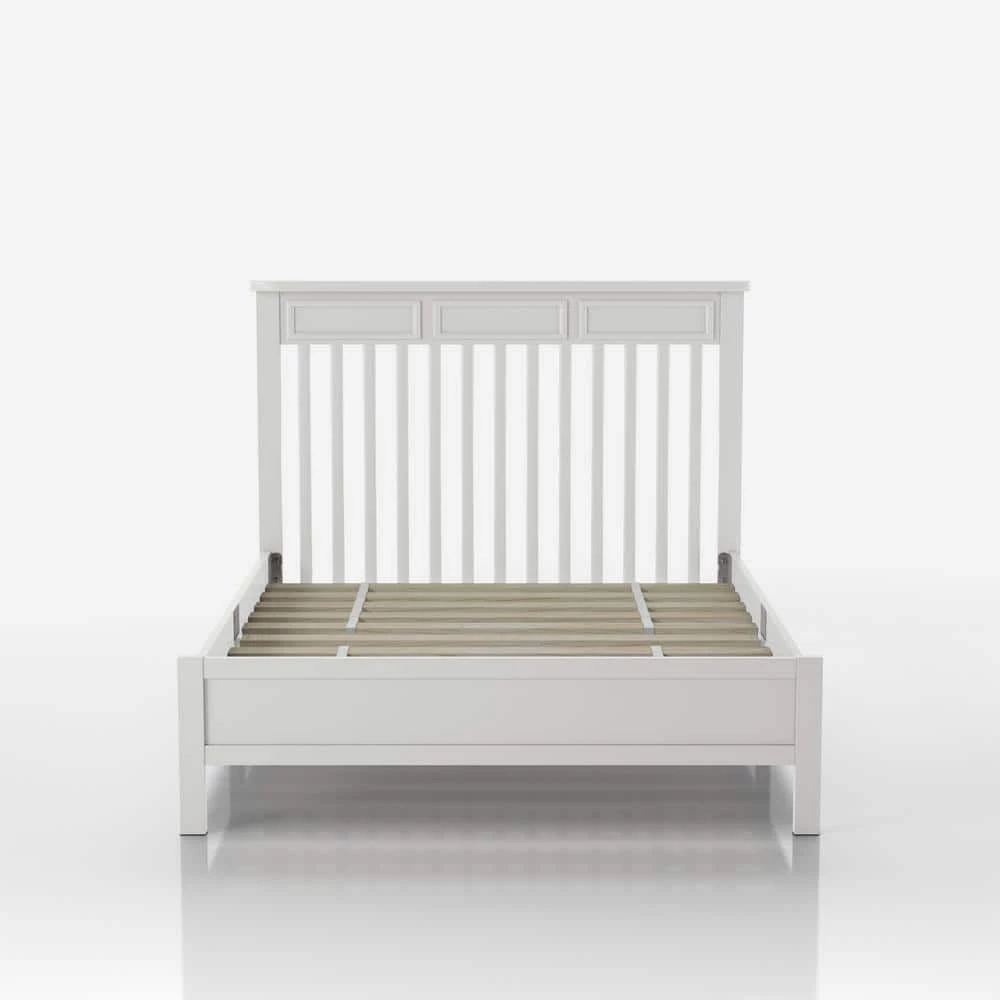 Yalena White with Slats Transitional Full Bed by Furniture of America 5 Yalena White with Slats Transitional Full Bed by Furniture of America - Image 5