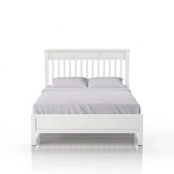 Yalena White with Slats Transitional Full Bed by Furniture of America 14 Yalena White with Slats Transitional Full Bed by Furniture of America -Furniture of America Sales Store white furniture of america platform beds nfa 1963c2 76 1000