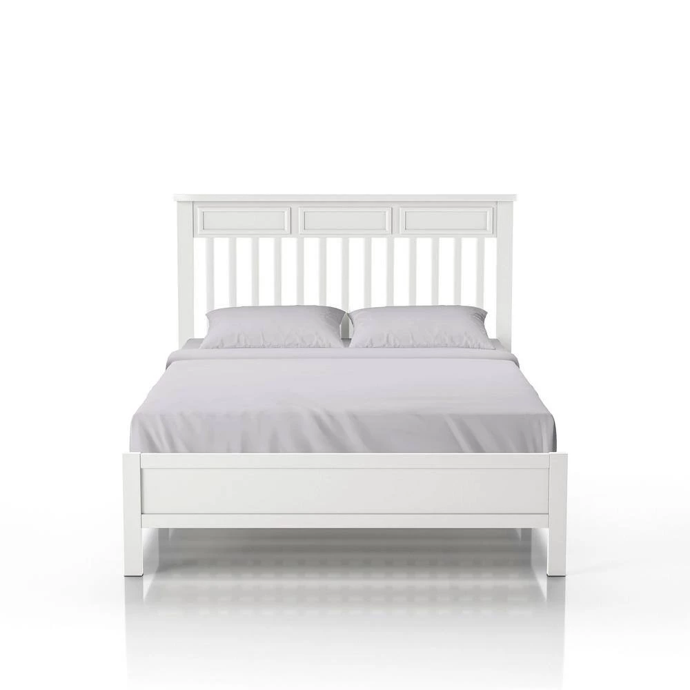 Yalena White with Slats Transitional Full Bed by Furniture of America 7 Yalena White with Slats Transitional Full Bed by Furniture of America - Image 7