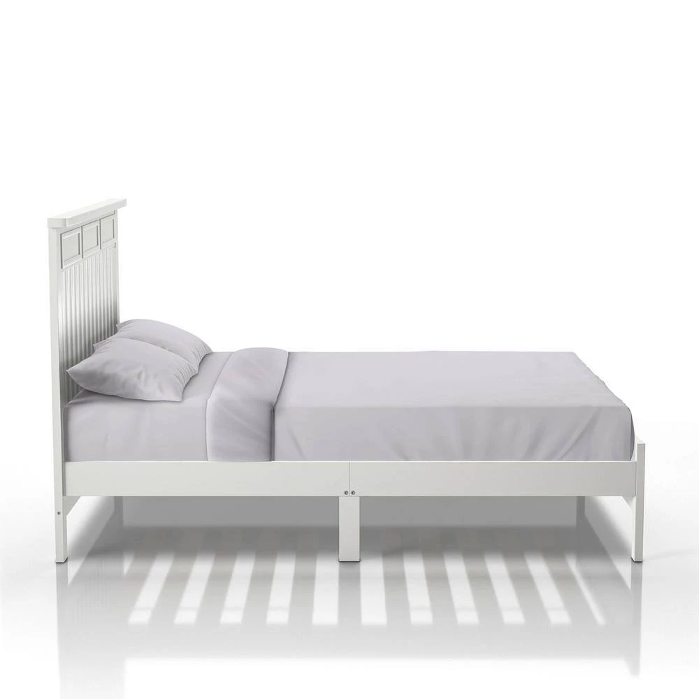 Yalena White with Slats Transitional Full Bed by Furniture of America 6 Yalena White with Slats Transitional Full Bed by Furniture of America - Image 6