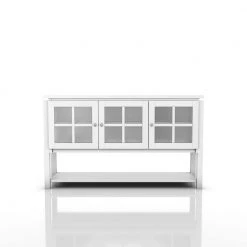 Tymon White Buffet Server With 3-Cabinet Doors by Furniture of America 11 Tymon White Buffet Server With 3-Cabinet Doors by Furniture of America -Furniture of America Sales Store white furniture of america sideboards buffet tables hfw 1477c2 31 1000