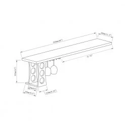 Santino 3-Bottle White Floating Wine Rack Table by Furniture of America 11 Santino 3-Bottle White Floating Wine Rack Table by Furniture of America -Furniture of America Sales Store white furniture of america wine racks idi 192580 66 1000