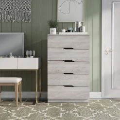 Tobin 15.50 in. 5-Drawer White Oak Chest by Furniture of America 13 Tobin 15.50 in. 5-Drawer White Oak Chest by Furniture of America -Furniture of America Sales Store white oak furniture of america chest of drawers idi k20032 31 1000