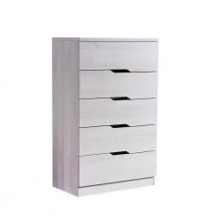 Tobin 15.50 in. 5-Drawer White Oak Chest by Furniture of America