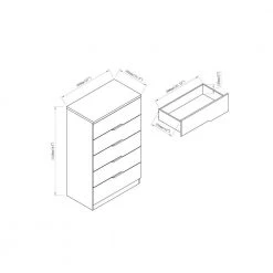 Tobin 15.50 in. 5-Drawer White Oak Chest by Furniture of America 12 Tobin 15.50 in. 5-Drawer White Oak Chest by Furniture of America -Furniture of America Sales Store white oak furniture of america chest of drawers idi k20032 76 1000