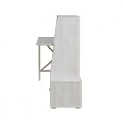 Reed 70.5 in. W Rectangle White Oak MDF 1-Drawer Computer Desk with Bookshelves by Furniture of America -Furniture of America Sales Store white oak furniture of america computer desks idi 202796 1f 1000