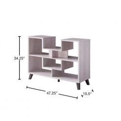 Nova 48 in. White Oak Standard Rectangle Console Table with Storage by Furniture of America -Furniture of America Sales Store white oak furniture of america console tables idi 192529 40 1000