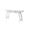 Cora 70 in. White Oak 32 in. Rectangle Particle Board Console Table with 2-Drawers by Furniture of America