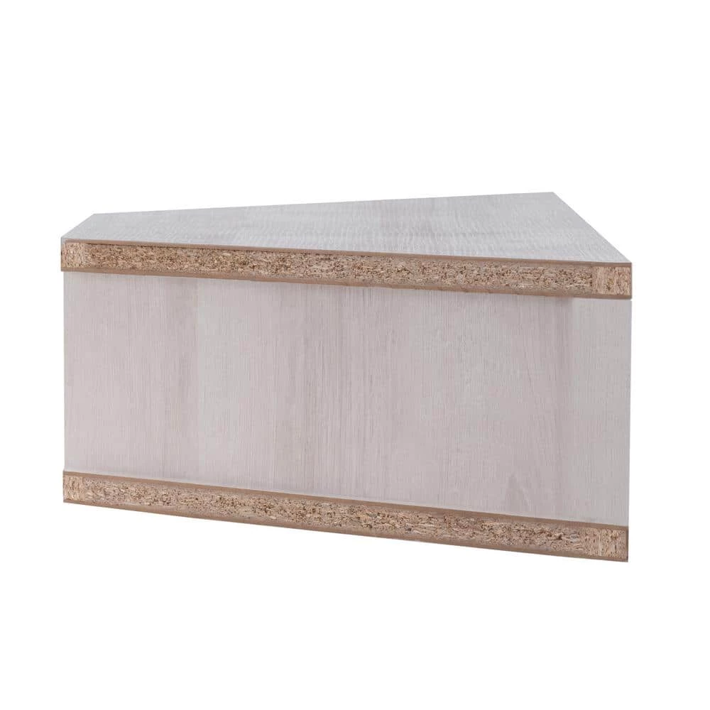 Emmeline 46.5 in. White Oak Floating TV Stand Fits TV up to 53 in. with 3-Cubby by Furniture of America 2 Emmeline 46.5 in. White Oak Floating TV Stand Fits TV up to 53 in. with 3-Cubby by Furniture of America - Image 2