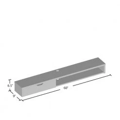 Eponine 60 in. White Oak Wood Floating TV Stand with 1-Drawer Fits TVs Up to 66 in. with Wall Mount Feature by Furniture of America 12 Eponine 60 in. White Oak Wood Floating TV Stand with 1-Drawer Fits TVs Up to 66 in. with Wall Mount Feature by Furniture of America -Furniture of America Sales Store white oak furniture of america tv stands idi 182365 76 1000