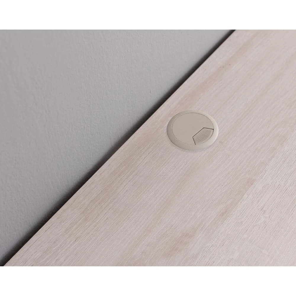 Eponine 60 in. White Oak Wood Floating TV Stand with 1-Drawer Fits TVs Up to 66 in. with Wall Mount Feature by Furniture of America 5 Eponine 60 in. White Oak Wood Floating TV Stand with 1-Drawer Fits TVs Up to 66 in. with Wall Mount Feature by Furniture of America - Image 5