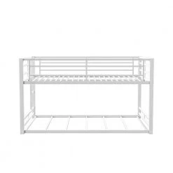 Bowry White Powder Coating Full Over Full Bunk Bed by Furniture of America -Furniture of America Sales Store white powder coating furniture of america bunk beds idf bk656wh ff c3 1000