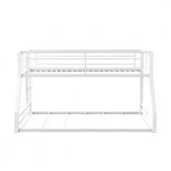 Bowry White Powder Coating Twin Over Full Bunk Bed by Furniture of America -Furniture of America Sales Store white powder coating furniture of america bunk beds idf bk656wh tf 4f 1000